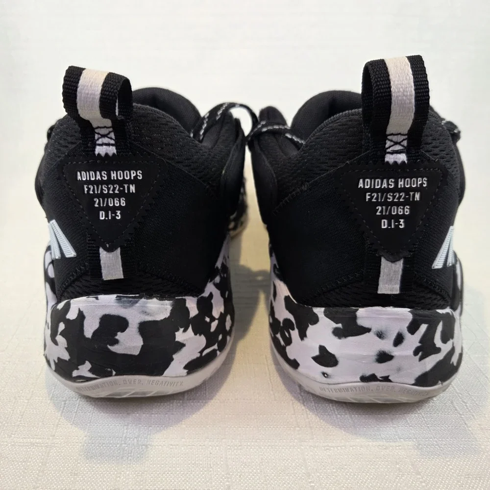 Adidas D.O.N. Issue #3 Team‎ Mid Black Basketball Shoes # H67719 Men's 9.5 - Picture 3 of 9